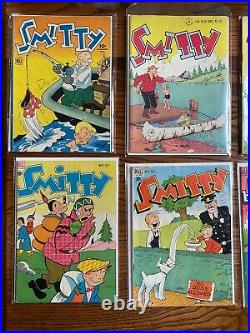 Lot of 11 Smitty Comics Dell Publishing Co, Inc 1945 No Reserve