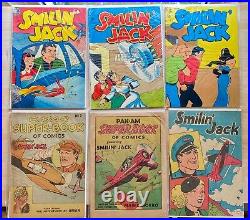 Lot of 13 Smilin' Jack Comics Four Color Dell Publishing more. No Reserve