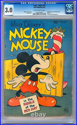 MICKEY MOUSE #3 CGC 3.0 aka DELL FOUR COLOR 79 SOLE CARL BARKS MICKEY MOUSE 1945