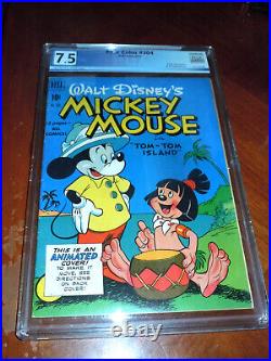 MICKEY MOUSE IN TOM-TOM ISLAND (1950) FOUR COLOR #304 PGX VF- (7.5) cond