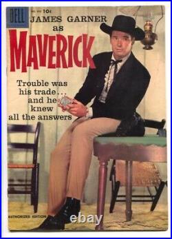 Maverick-Four Color Comics #892 1958-Dell-James Garner photo cover-TV series