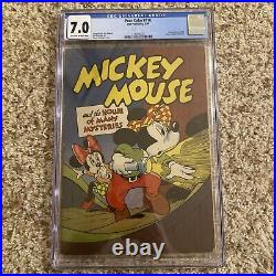 Mickey Mouse And The House Of Many Mysteries #116 CGC 7.0, Dell Four Color