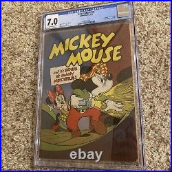 Mickey Mouse And The House Of Many Mysteries #116 CGC 7.0, Dell Four Color