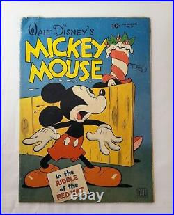 Mickey Mouse Four Color Comics #79 1945 Dell Riddle of The Red Hat Carl Barks