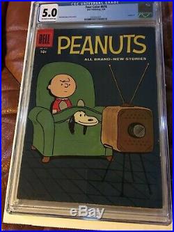 Peanuts #1 Dell Four Color #878 1958 CGC 5.0 Classic Snoopy TV Cover
