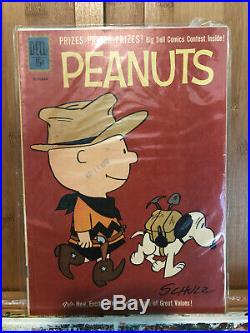 Peanuts lot of 12 (Dell Four Color Comics #969 #1015, 4-13) Charles Schulz