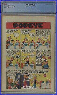 Popeye (four Color) #127 Cgc 8.0 Off-white To White Pages 1946