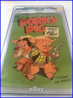 Porky Pig Four Color #260 CGC 8.0 VF Dell 1949 off/white Pgs & FREE reader copy