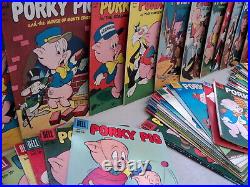 Porky Pig Four Colors + 25-81 (miss. 7bks) SET 1946-1962 Dell Comics (s 11255)