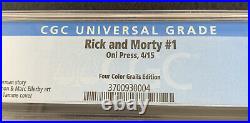 RICK AND MORTY #1 CGC 9.8 Four Color Grails 4CG Near Mint (NM+) Oni Press