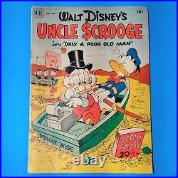 Rare Golden Age Comic Book Walt Disney Four Color #386 1952 Uncle Scrooge