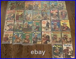 Rare Huge Lot Vintage Dell Roy Rogers Comics Comic Books Cowboy Golden Age