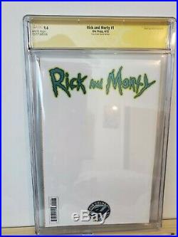 Rick And & Morty #1 AUTO by Roiland & Lamarche 4CG Four Color Grail CGC 9.6