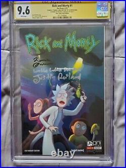 Rick And Morty First #1 CGC 9.6 Oni Press 04/15-Four Color Grails-Double Signed