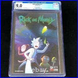Rick and Morty #1 (2015) CGC 9.0 FOUR COLOR GRAILS EDITION Variant Oni Comic