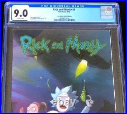 Rick and Morty #1 (2015)? CGC 9.0? FOUR COLOR GRAILS EDITION Variant Oni Comic