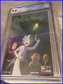 Rick and Morty #1 Four Color Grails Variant HTF CGC 9.8