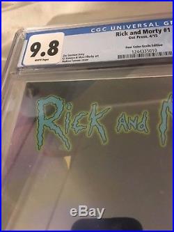 Rick and Morty #1 Four Color Grails Variant HTF CGC 9.8