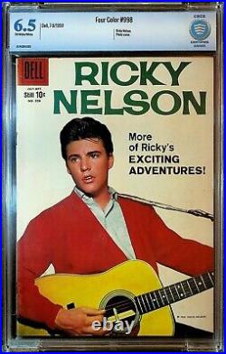 Ricky Nelson Dell Four Color #998 Comic Book Photo Cover CBCS 6.5