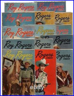 Roy Rogers DELL Four Color Comics #86-177 (1945-'47) Golden Age LOT of 14 RARE
