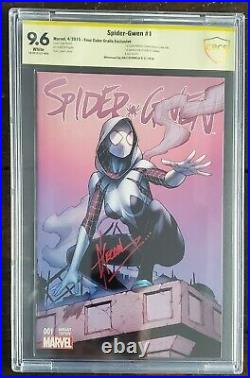 SPIDER-GWEN #1 FOUR COLOR GRAIL VARIANT CBCS 9.6 -RARE! SS Signed Dale Keown