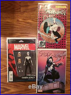 SPIDER-GWEN #1 Marvel Comic Lot 2015 Phantom Figure 4 Four Color Grail Variant