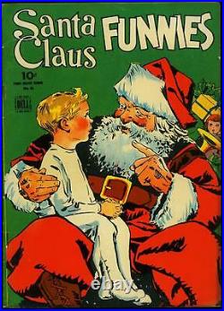 Santa Claus Funnies-dell Four Color #61-1944-christmas Fn/vf