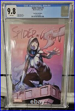 Spider-Gwen (2015) #1 Four Color Grails Variant CGC 9.8 Blue Label White Pages