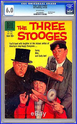 THREE STOOGES #1 CGC 6.0 aka DELL FOUR COLOR #1043 RARE HTF FIRST EDITION 1959