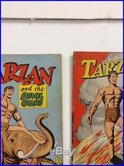 Tarzan Four Color 134 (f-) & 161 (f-), 1947 Dell Comics, Early Tarzan