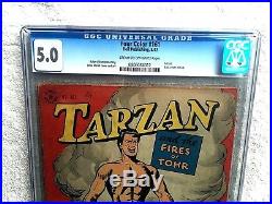 Tarzan Four Color #161 CGC 5.0 Dell August 1947 Cream to Off-white pages
