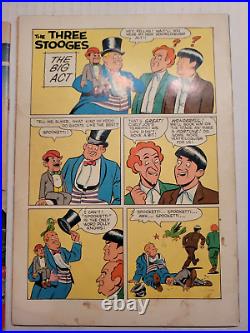 Three Stooges Silver-Age Comic Book Lot. #1043, 1170, 7. Dell Four Color