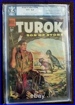 Turok Son Of Stone #596 Four Color Dell Pgx 8.5 Origin And 1st Turok 1954