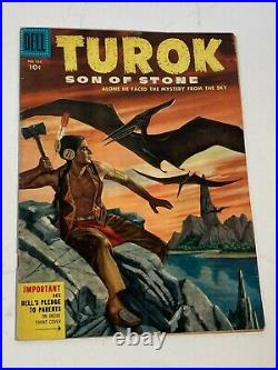 Turok Son of Stone #656 Dell Comics Four Color 2nd app Turok 1955 FN
