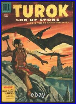 Turok Son of Stone-Four Color Comics #656-Dell 1955-2nd issue-Indians & dinos