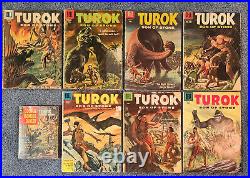 Turok Son of Stone Four Color Lot of 8 #2,5,6,9,10,13,16 + Bonus Dell 1955-59