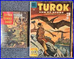 Turok Son of Stone Four Color Lot of 8 #2,5,6,9,10,13,16 + Bonus Dell 1955-59