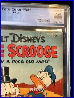 UNCLE SCROOGE #1 (1952) FOUR COLOR #386 Graded 3.5 Carl Barks