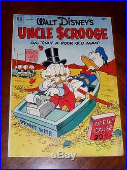 UNCLE SCROOGE #1 (1952) FOUR COLOR #386 VG-F cond (5.0) Carl Barks NICE GLOSS