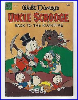 UNCLE SCROOGE four color 456 #2 BACK TO KLONDIKE DELL 1953 VG +