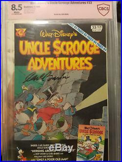Uncle Scrooge Adventures #33 Signature Series Carl Barks signed Four Color 386