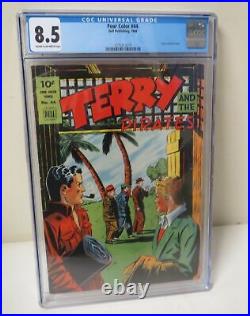 Vintage 1944 DELL Four Color #44 Terry and the Pirates COMIC CGC 8.5