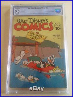 WALT DISNEY COMICS AND STORIES FOUR COLOR #12 CBCS 5.0 c 1941 VG/F PRE BARKS CGC
