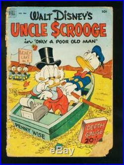 WALT DISNEY'S UNCLE SCROOGE-FOUR COLOR COMICS #386 1952-CARL BARKS-low P/FR