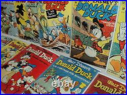 Walt Disney Donald Duck Four Color LOT 18 Issues! Carl Barks! Dell Comics (9840)