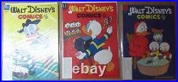 Walt Disney Golden-age comic collection (x9) VG to FN+. Most have Carl Barks art