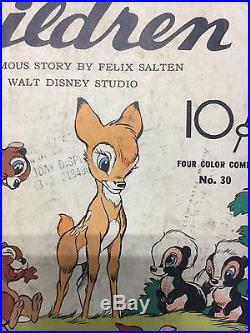Walt Disney's Bambi's Children 1943 No. 30 Four Color Comic Book