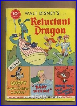 Walt Disney's Reluctant Dragon Four Color 13 Series I 1941 Dell Comic (c#12523)