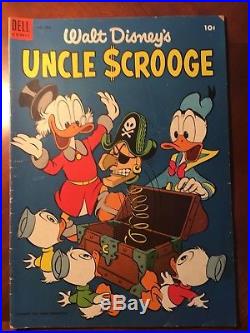 Walt Disney's Uncle Scrooge Comics, Dell four Color, Carl Banks Art, Lot of 14