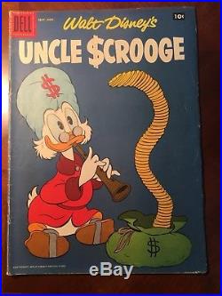 Walt Disney's Uncle Scrooge Comics, Dell four Color, Carl Banks Art, Lot of 14